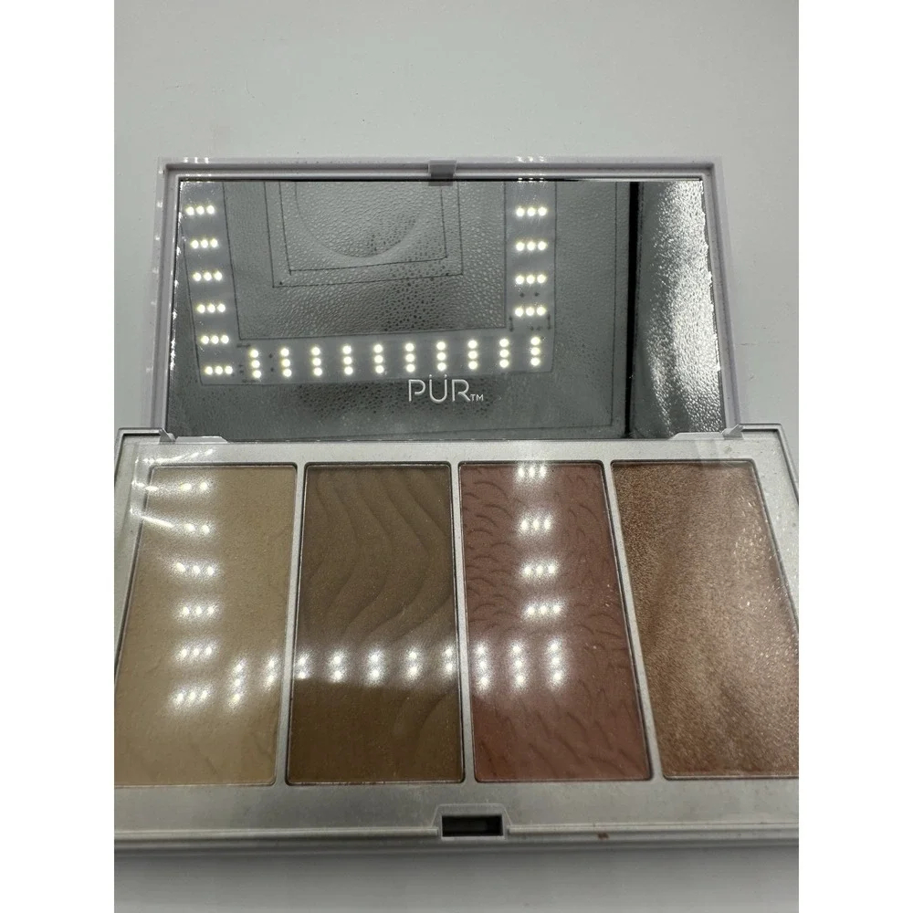 PÜR 4-in-1 Face Palette Fair Light Powder Bronzer Blush Highlighter NIB